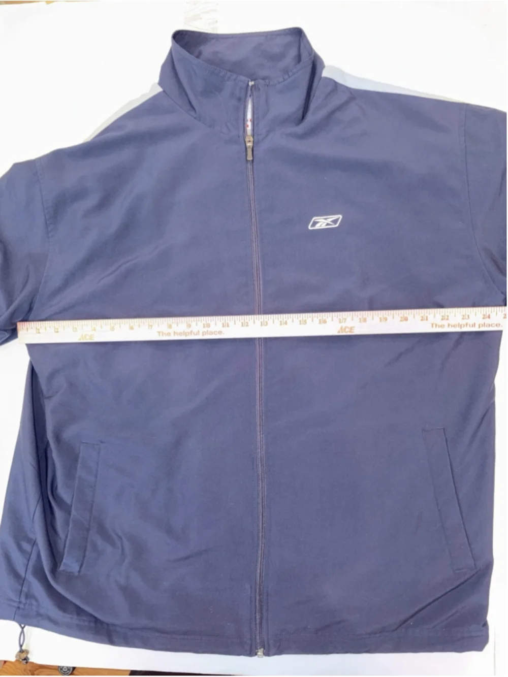 Reebok Men’s XL 2-Piece Lined Track Suit Navy Blue Full Zip Jacket & Pants